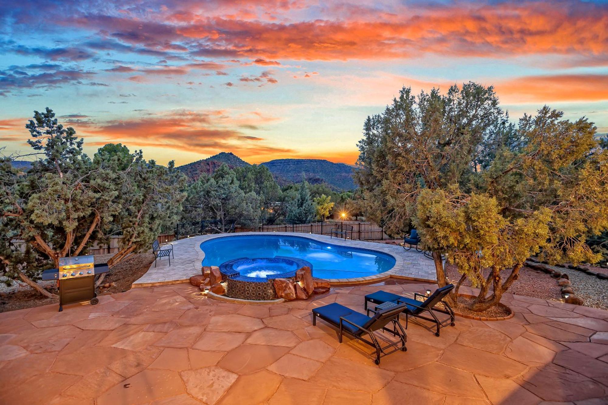 Sedona'S Paradise Found, Saltwater Pool And Hot Tub, Private Oasis! Esterno foto